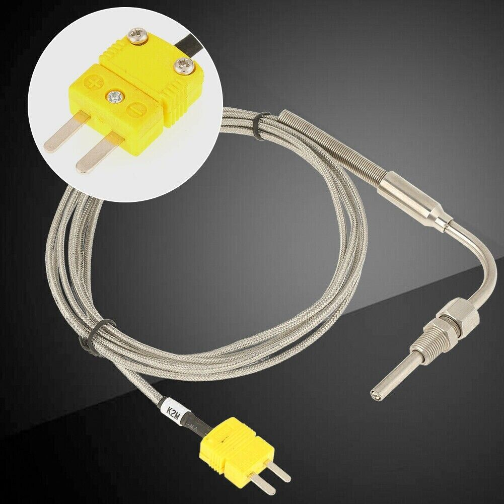 갈색 PTFE 피복 온도 측정 K형 센서와 직접 접촉하기 위한 열전대 플러그가 있는 2선 열전대 연장 케이블